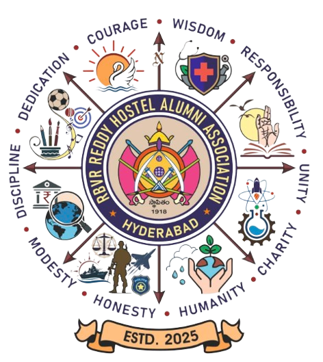 RBVR Reddy Hostel Alumni Association Emblem